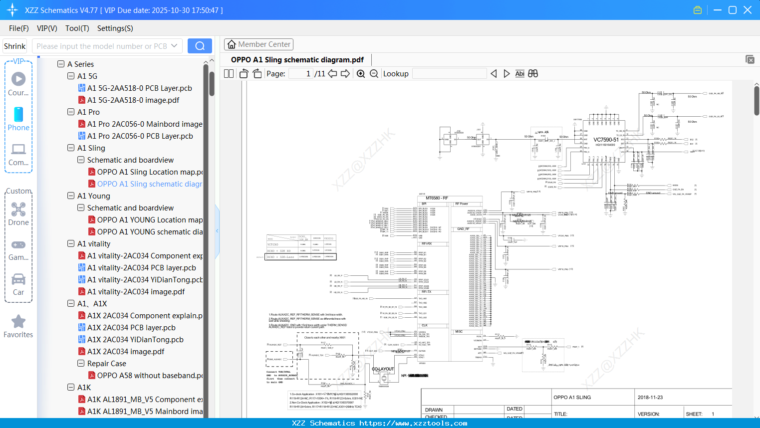 OPPO A1 Sling Schematic Diagram